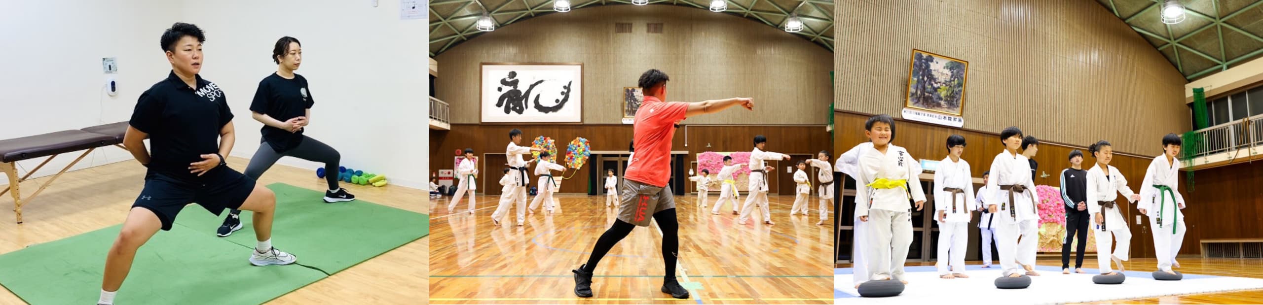 パーソナルストレッチとパーソナルトレーニングの様子